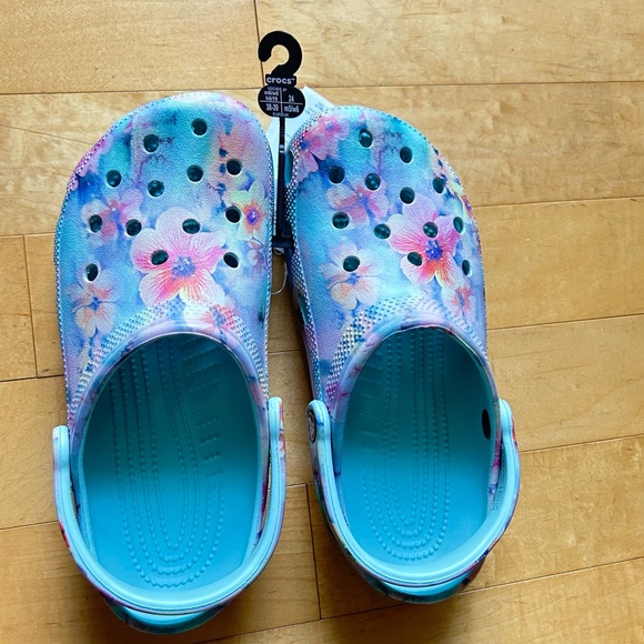 CROCS Shoes - Crocs Watercolor Floral Classic Clogs NWT